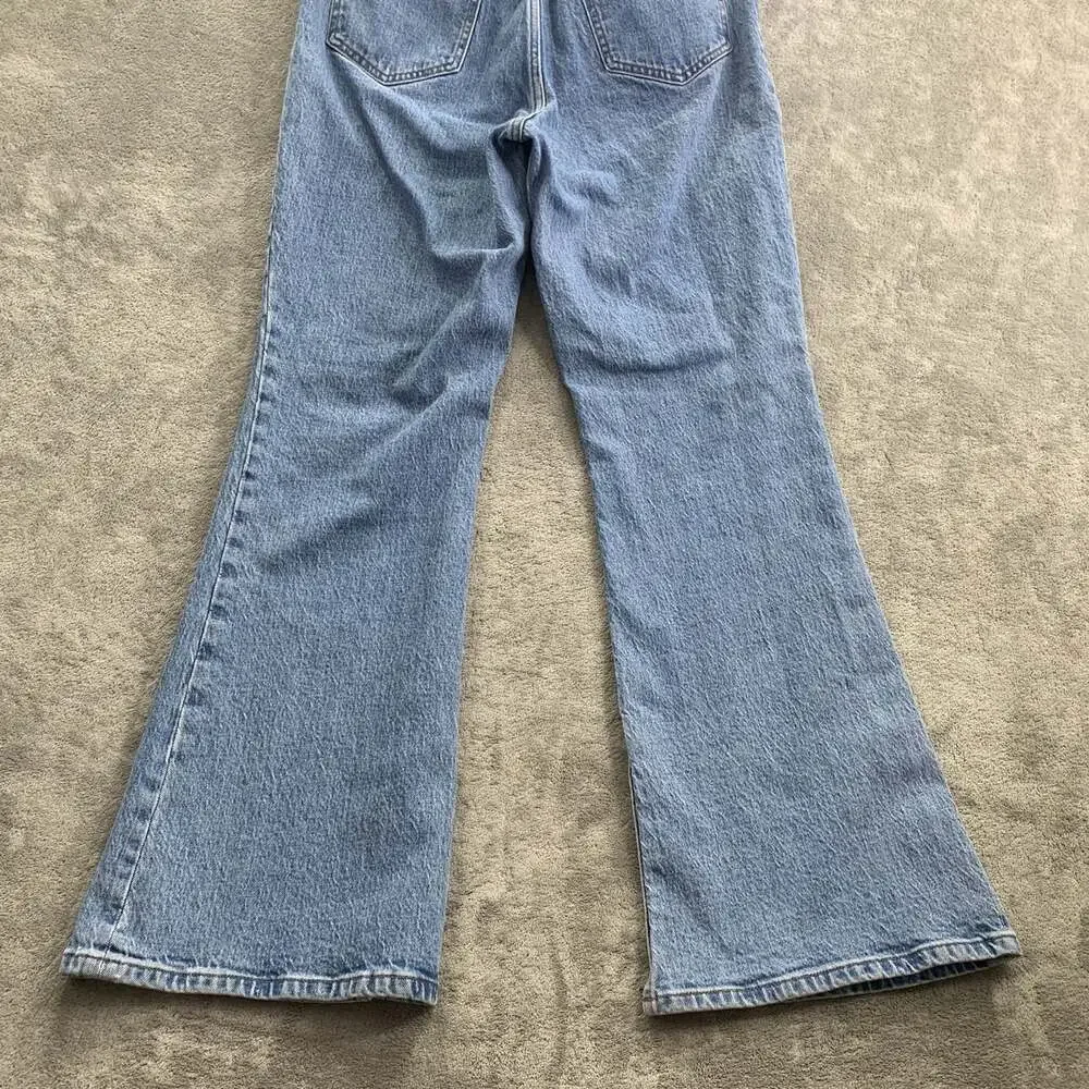Abercrombie & Fitch The Vintage Flare High Rise Jeans 29/8R Curve Love Boho Y2K